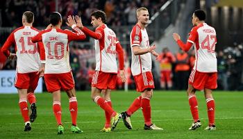 من مباراة بايرن ميونخ ولاتسيو في دوري أبطال أوروبا