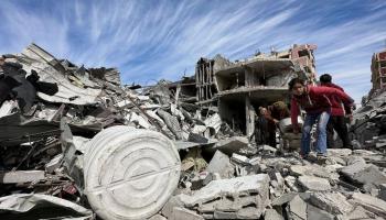 منازل مدمرة في غزة