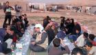 «الهلال الأحمر» ينفذ إفطار صائم لقاطني الخيم العشوائية قرب المخيم الإماراتي الأردني