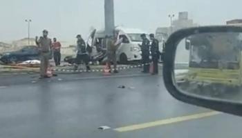 حادث باص جامعة أم القرى بمكة