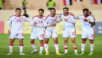 منتخب الإمارات في مباراة اليمن