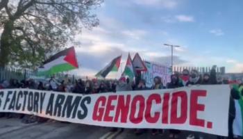 Vidéo. Grande-Bretagne : 3 usines d’armement bloquées en soutien aux Palestiniens