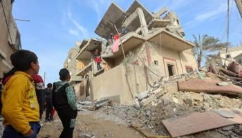 آثار الدمار جراء الحرب في غزة - رويترز