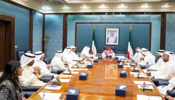 جانب من اجتماع الحكومة الكويتية