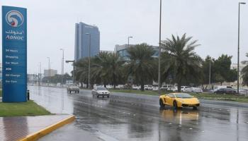 أمطار في أبوظبي 