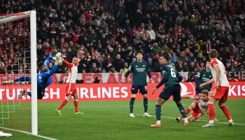 مباراة بايرن ميونخ وأرسنال في دوري أبطال أوروبا