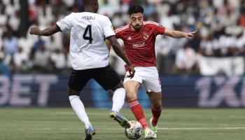 أكرم توفيق في مباراة مازيمبي والأهلي