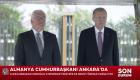 Alman Cumhurbaşkanı Steinmeier Erdoğan tarafından resmi törenle karşılandı