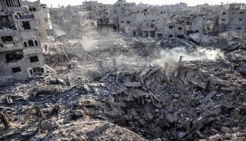 ركام منازل مدمرة في قطاع غزة