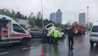 Beşiktaş'ta zincirleme kaza: 7 araç hurdaya döndü