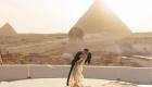 عروسی افسانه‌ای میلیاردر هندی و مدل آمریکایی در پای اهرام مصر! (+تصاویر)