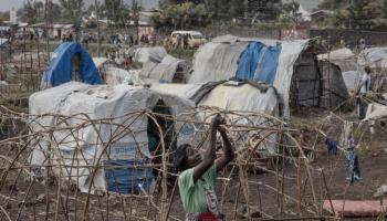 مخيم للنازحين في غوما بالكونغو الديمقراطية