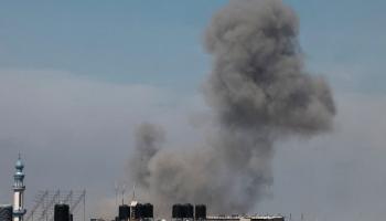 إحدى الضربات الإسرائيلية على رفح