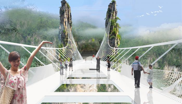 الجسر الزجاجي في الصين