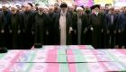 ببینید | پرچم‌ها، عکس‌ها و عمامه مشکی؛ جزئیات قابل توجه در مراسم تشییع رئیسی در تهران