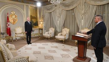 الرئيس التونسي ووزير الداخلية الجديد