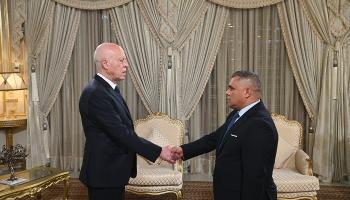 قيس سعيد مع وزير الداخلية الجديد