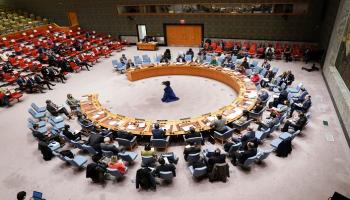 جانب من جلسة مجلس الأمن