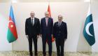 Erdoğan, İlham Aliyev ve Şahbaz Şerif ile bir araya geldi