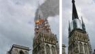 Cathédrale de Rouen : un incendie spectaculaire maîtrisé juste à temps