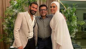 محمد هنيدي يحتفل بخطوبة ابنته 