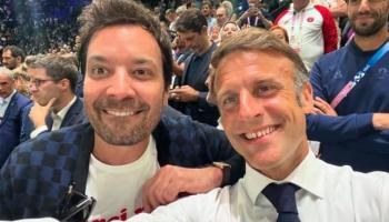 Le selfie d'Emmanuel Macron avec son « meilleur pote » Jimmy Fallon