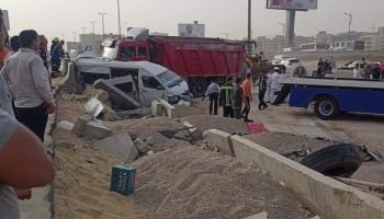 من حادث تصادم الطريق الدائري