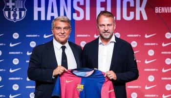 هانز فليك مدرب برشلونة