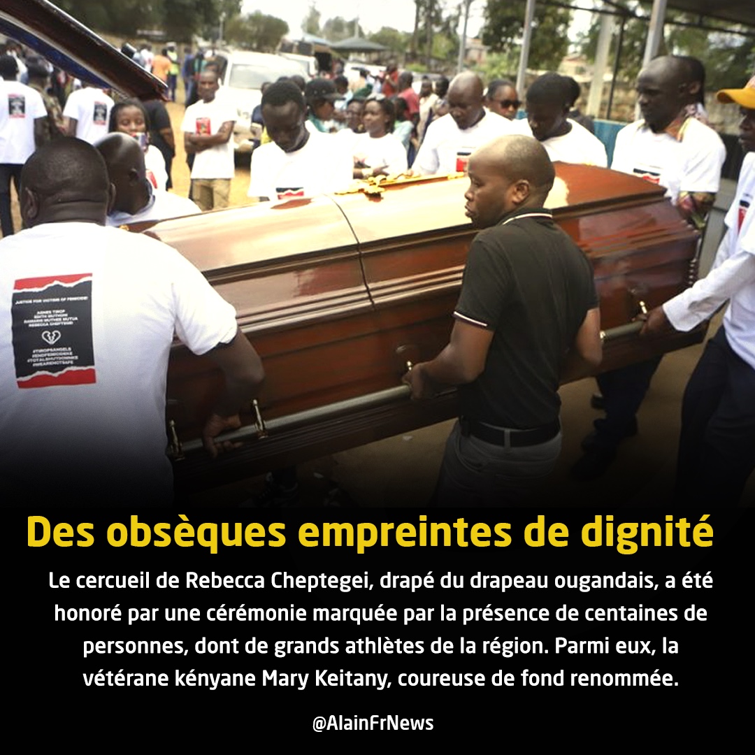 L'Ouganda enterre et pleure l'athlète Rebecca Cheptegei, victime d'un féminicide