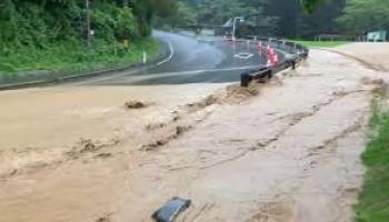 Vidéo - Pluies au Japon : les rues se transforment en rivière 