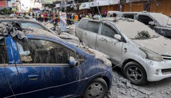 دمار في الضاحية الجنوبية جراء غارة إسرائيلية