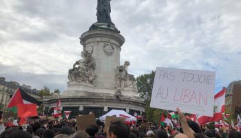 Paris: les images de la manifestation pour un cessez-le-feu au Liban 