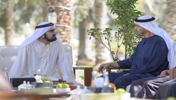 الشيخ محمد بن زايد آل نهيان والشيخ محمد بن راشد آل مكتوم