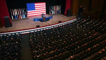 ترامب يلقي خطابا أمام كبار قادة الجيش الأمريكي