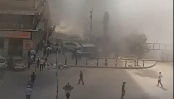 انهيار جزئي في مبنى السرايا