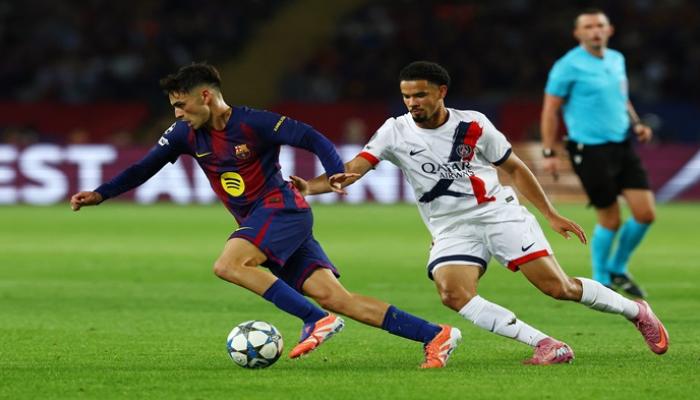من مباراة برشلونة ضد باريس سان جيرمان