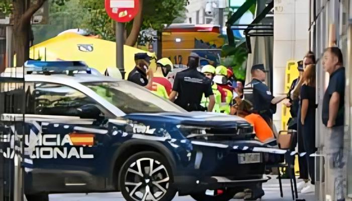 انهيار مبنى في مدريد