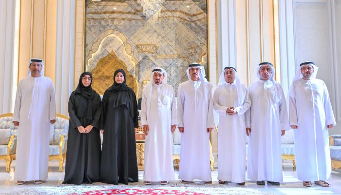 الشيخ حميد بن راشد يستقبل مجلس أمناء هيئة الأعمال الخيرية