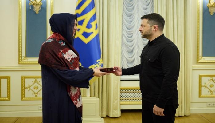 زيلينسكي يمنح ريم الهاشمي وسام الأميرة أولغا من الدرجة الأولى