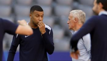 ديشامب ومبابي في منتخب فرنسا