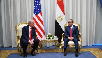 الرئيسان المصري عبدالفتاح السيسي والأمريكي دونالد ترامب