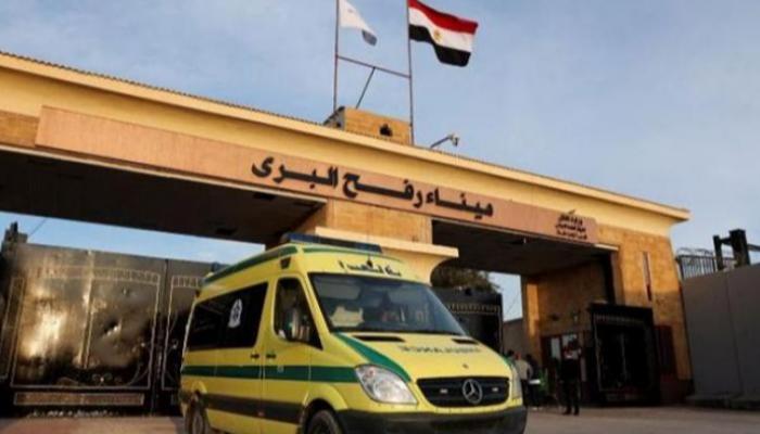 الجانب المصري من معبر رفح على الحدود مع غزة
