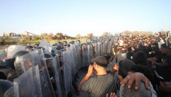  من احتجاجات قابس (أ. ف. ب)