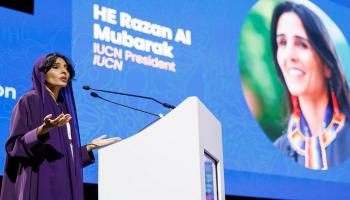 رزان خليفة المبارك رئيسة الاتحاد الدولي لحفظ الطبيعة (IUCN)