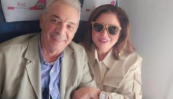 الفنانة إلهام شاهين والفنان محمود حميدة