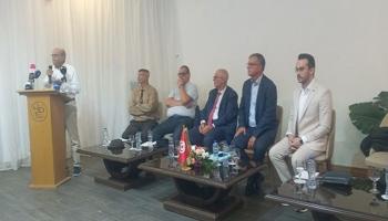 جانب من مؤتمر صحفي للإعلان عن مبادرة «التزام وطني»
