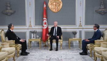 من لقاء قيس سعيد بقصر قرطاج (الرئاسة التونسية)