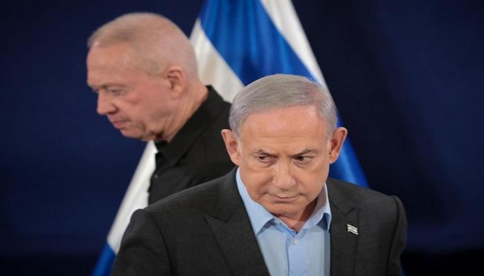 رئيس الوزراء الإسرائيلي بنيامين نتانياهو ووزير الدفاع السابق يوآف غالانت