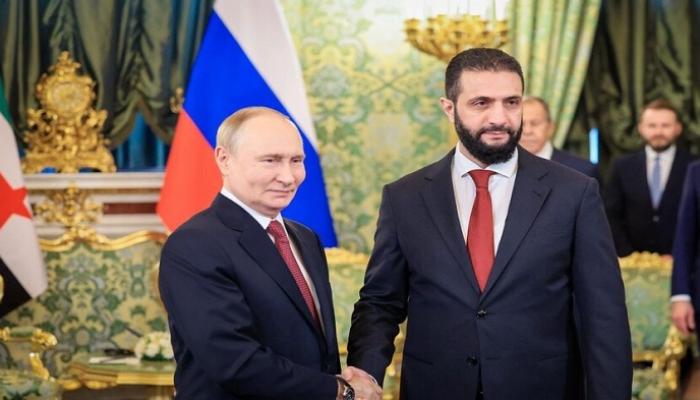الرئيسان الروسي والسوري خلال لقائهما في موسكو