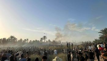 جانب من احتجاجات قابس